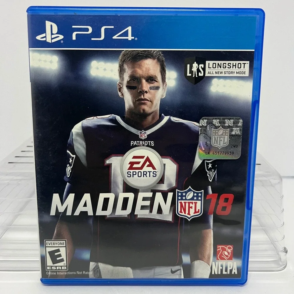 Madden NFL 18 Sony PlayStation Case Inserts 2018 PS4 Football‎ Gaming Sports